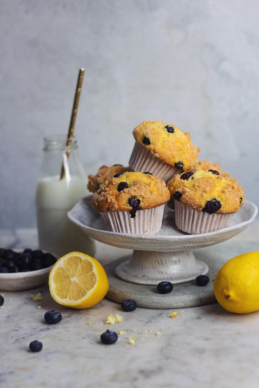 TEA INFUSED BLUEBERRY MUFFINS