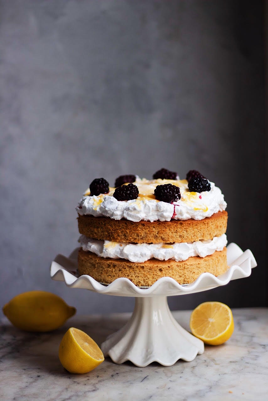 Thai Tea Cake with Condensed Milk Custard Sauce Recipe