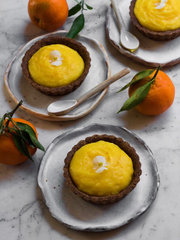 Eggless and Gluten-free Orange Tarts