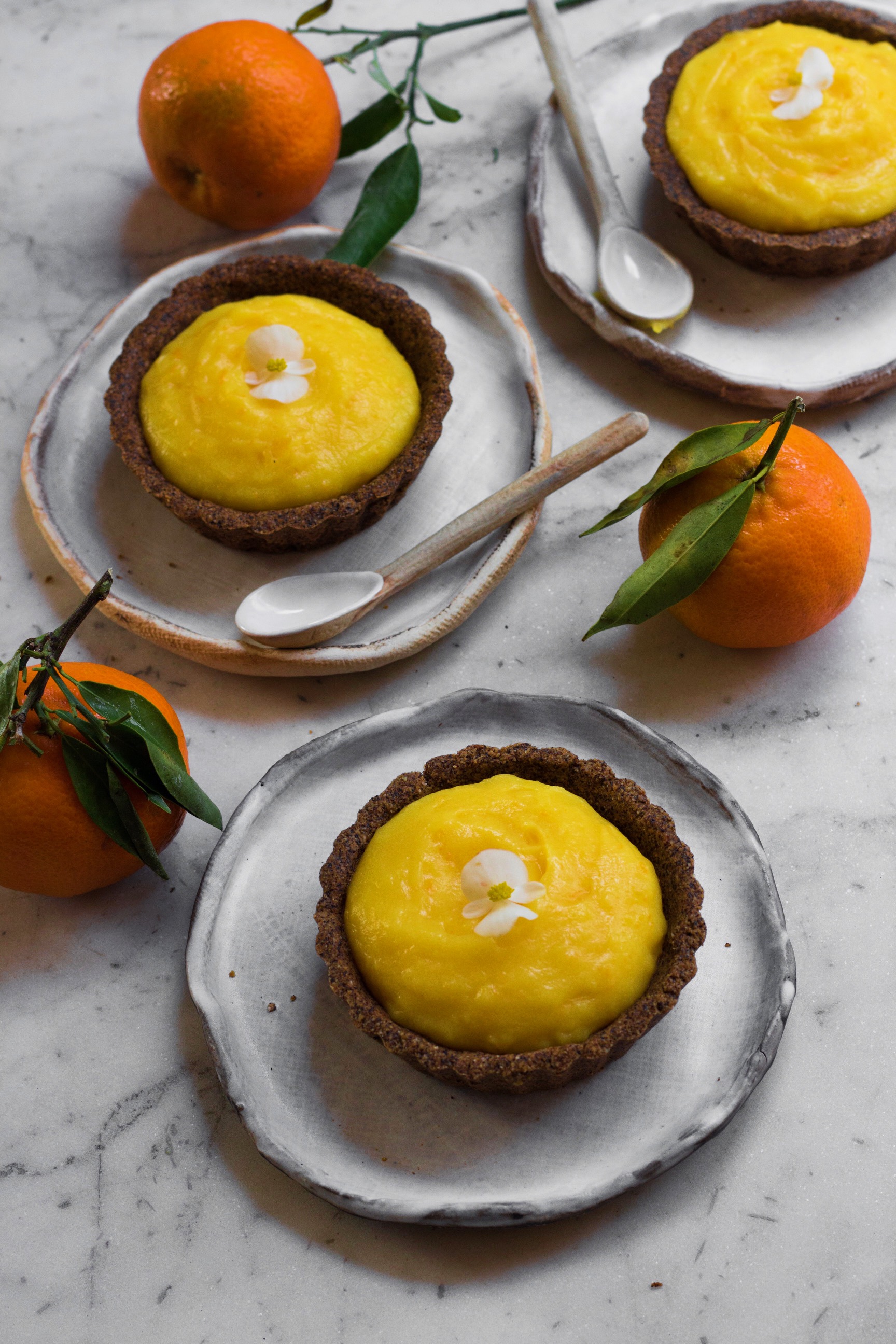 Eggless and Gluten-free Orange Tarts