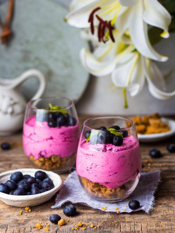 Blueberry mousse