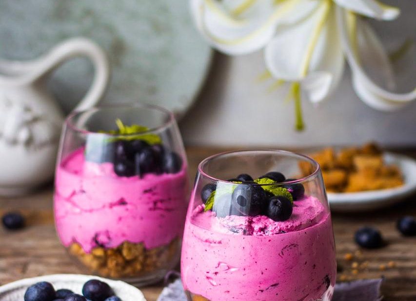 Blueberry mousse
