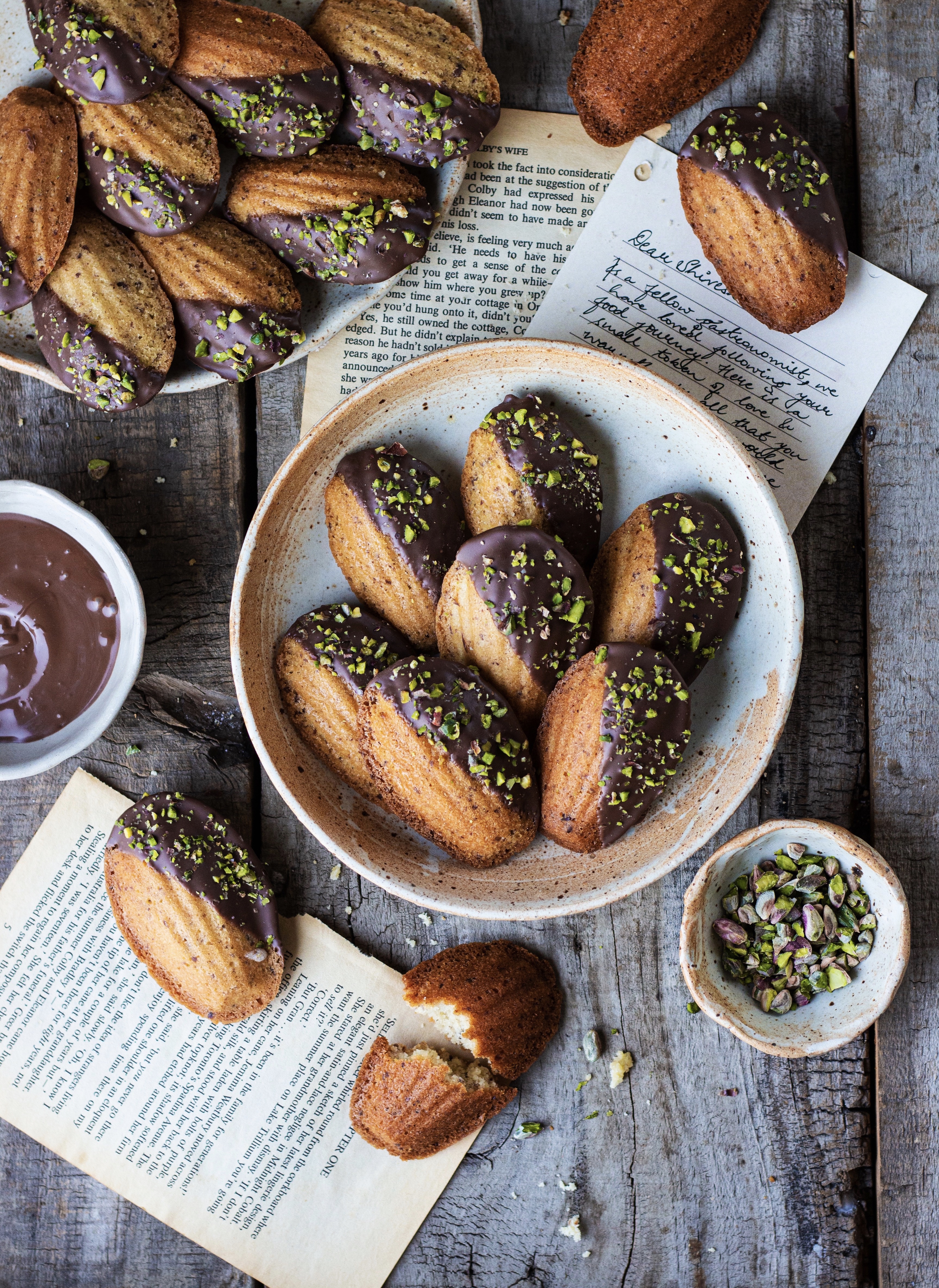 Eggless Saffron Infused Madeleines 