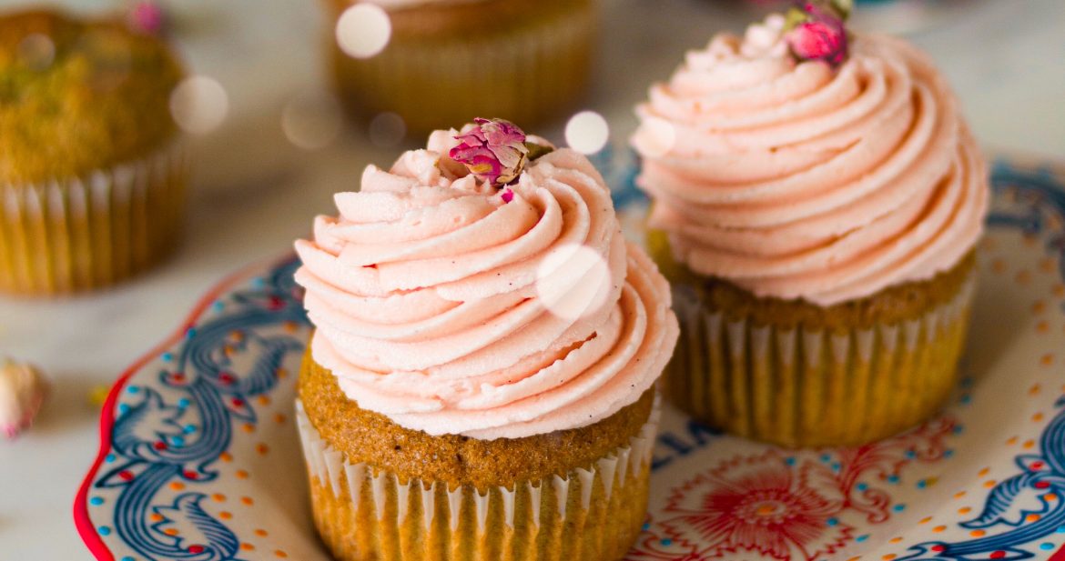 Pistachio cupcakes