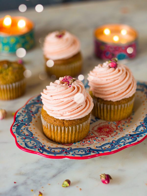 Pistachio cupcakes