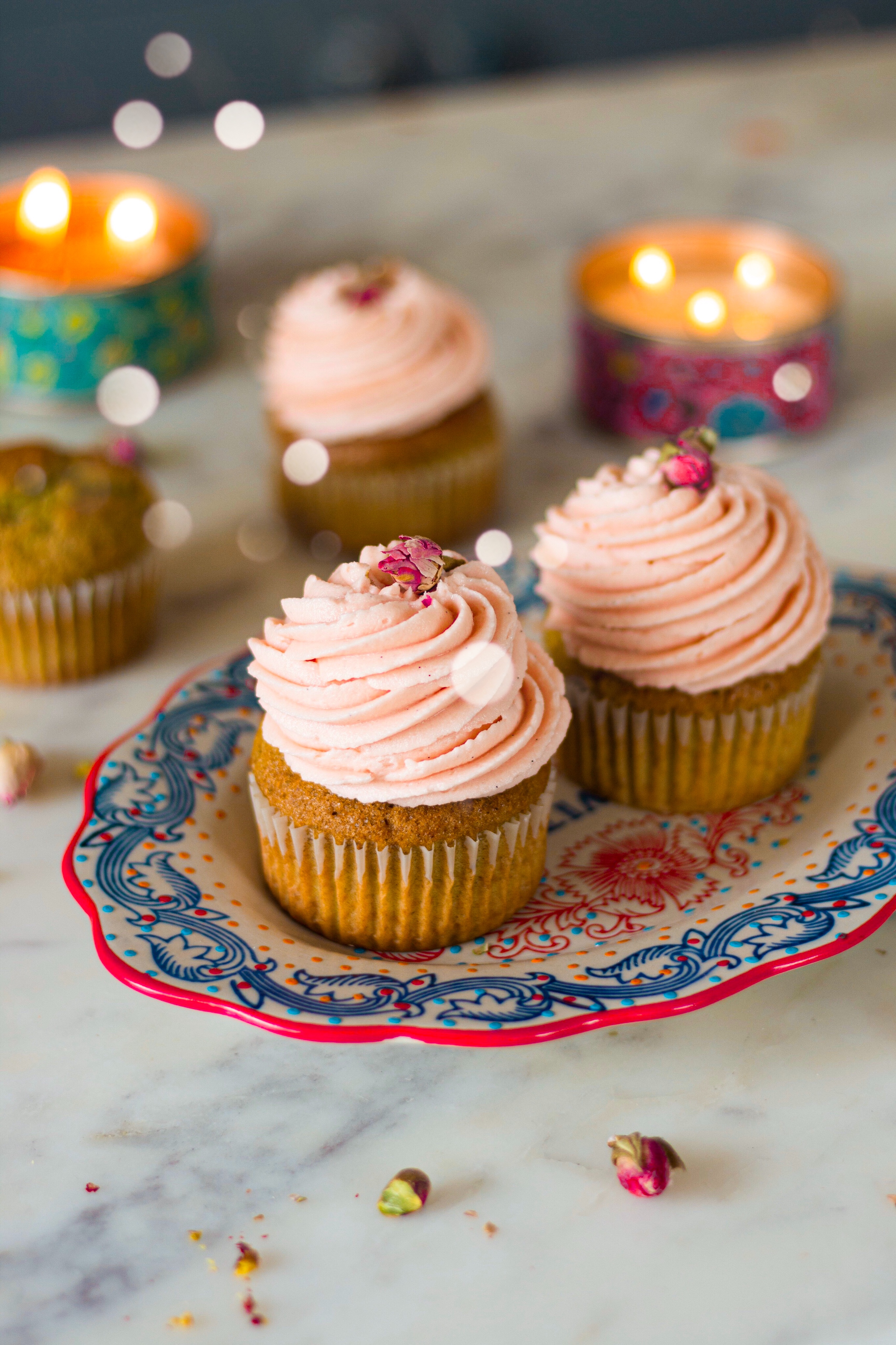 Pistachio cupcakes