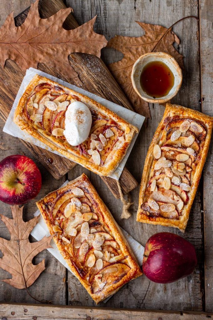 APPLE PEAR PUFF PASTRY TARTS - Bake with Shivesh