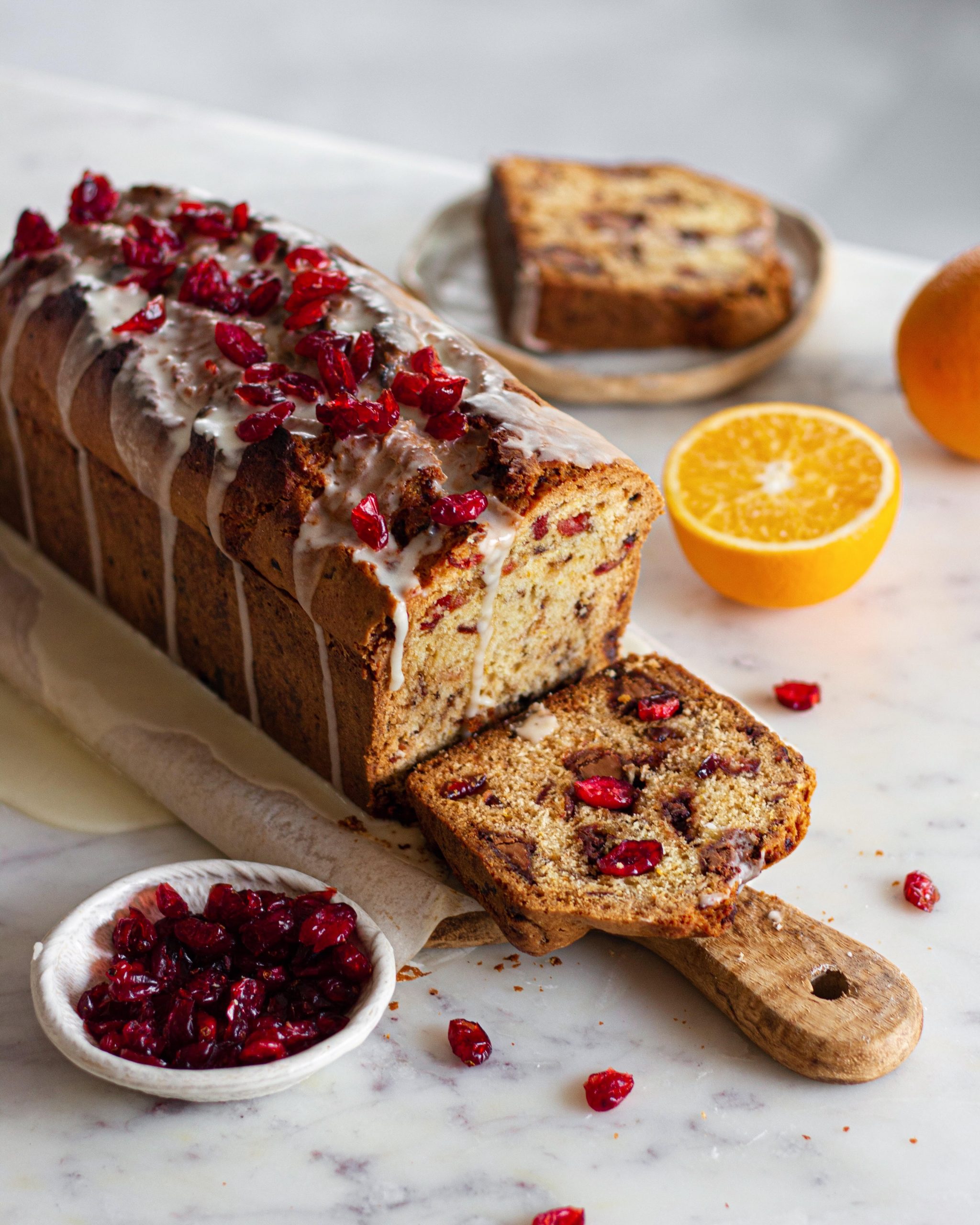 Cranberry Orange Loaf Cake - Bake with Shivesh