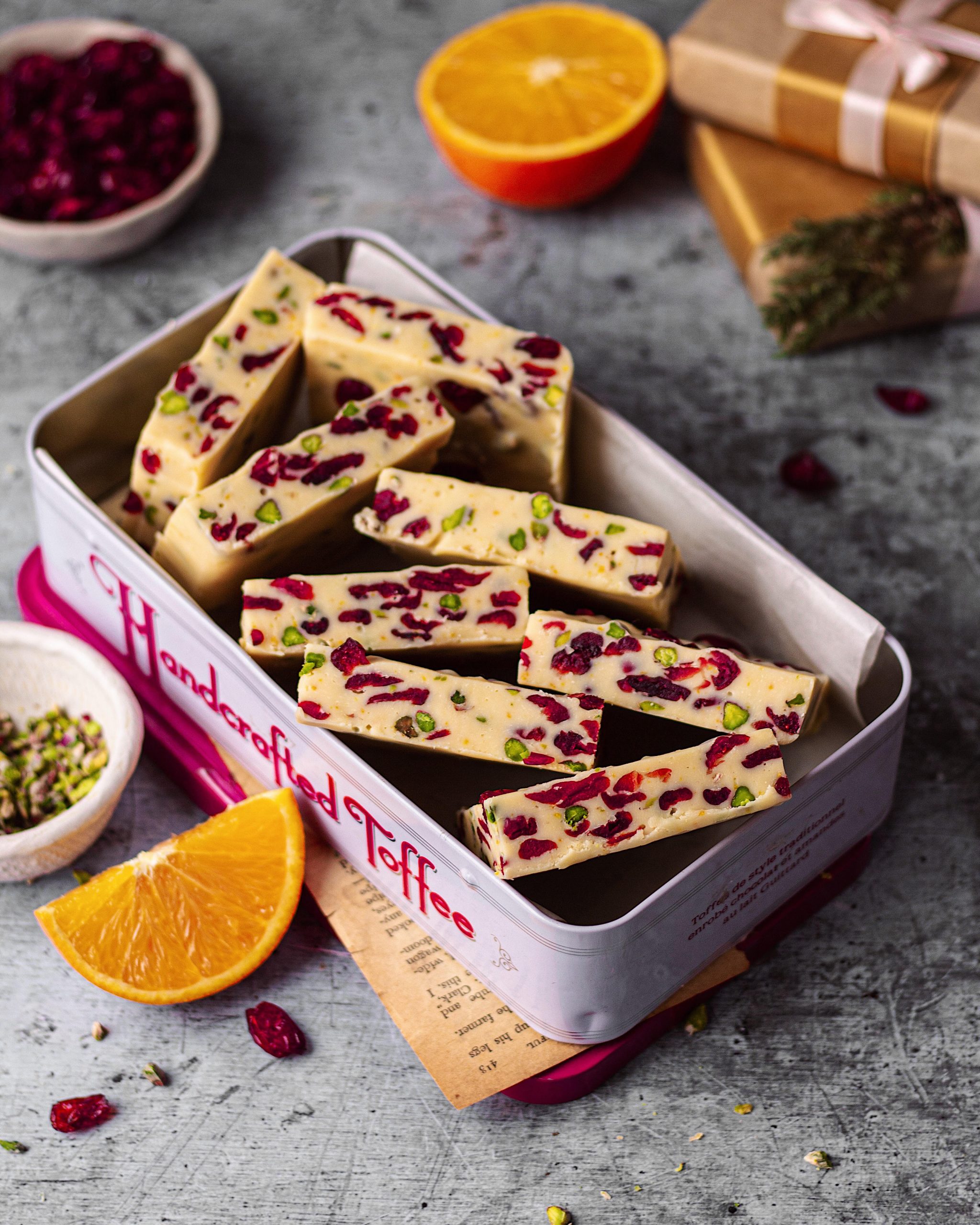 cranberry pistachio fudge recipe