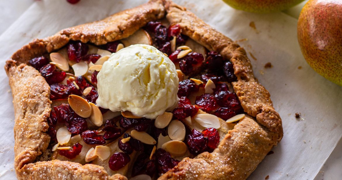 Pear and Cranberry Galette