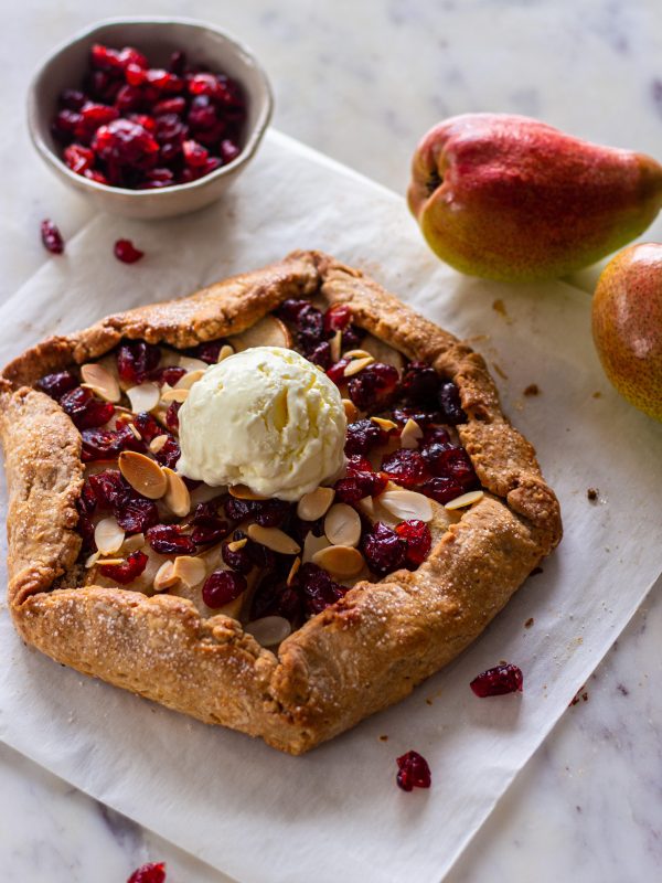 Pear and Cranberry Galette