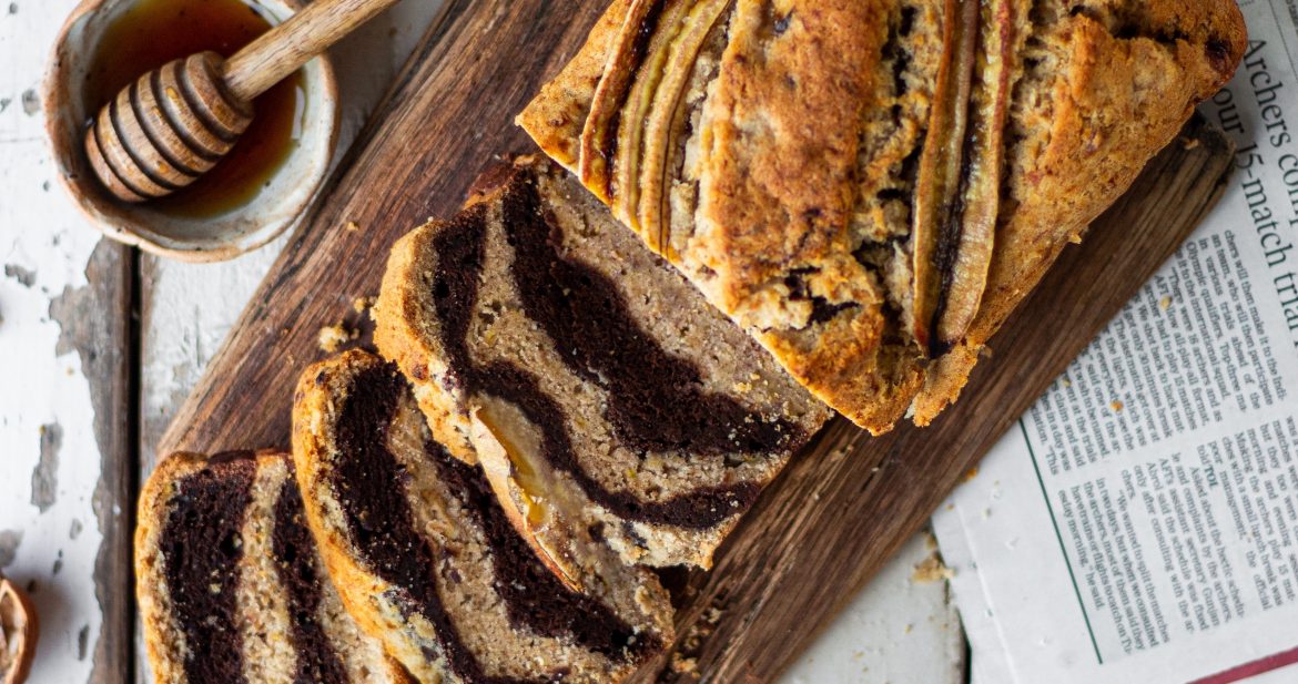 marble banana bread