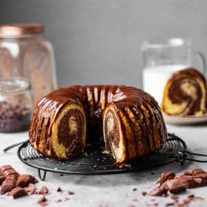 Chocolate-Vanilla Swirl Bundt Cake Recipe