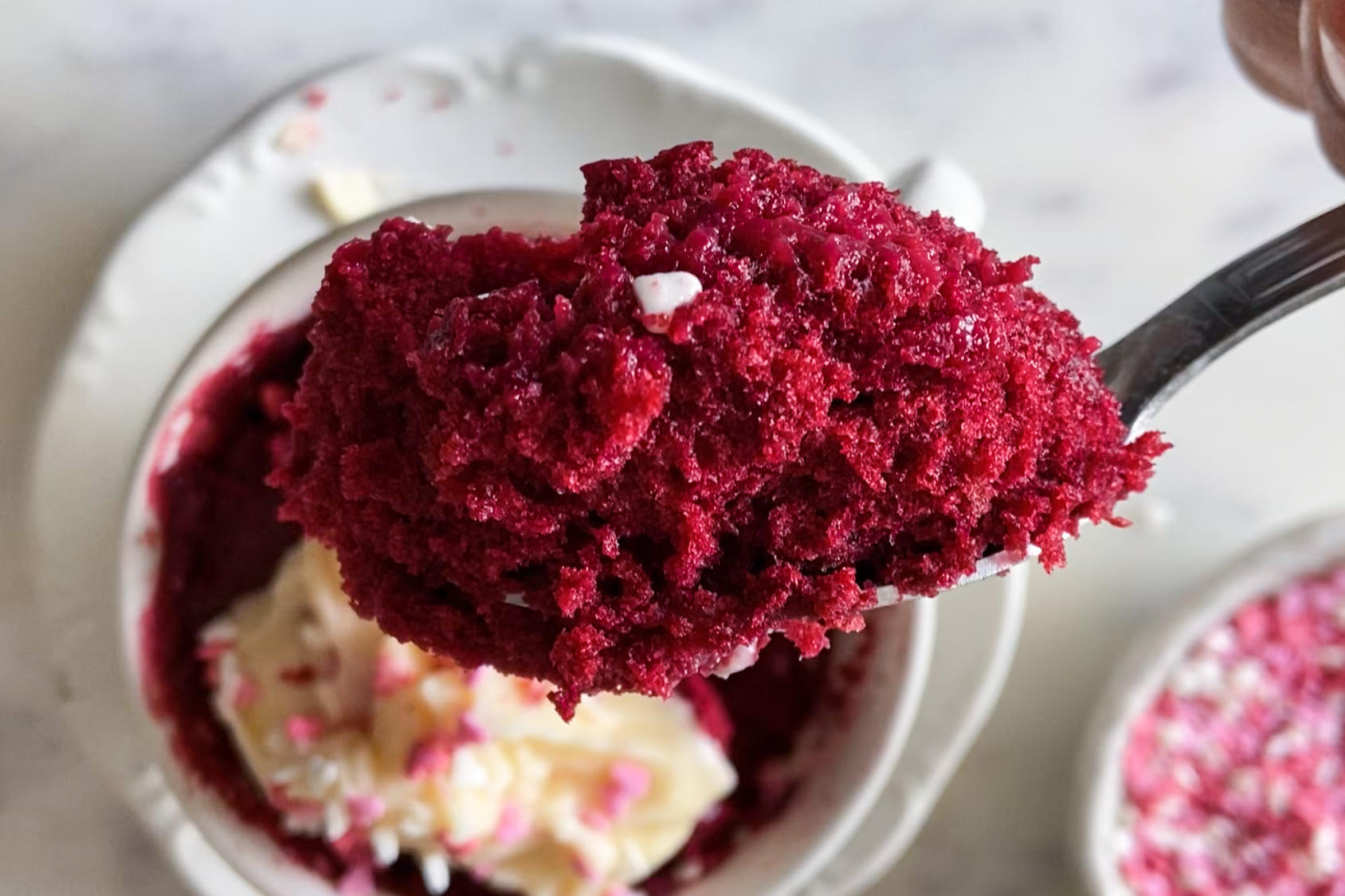 Red Velvet Mug Cake