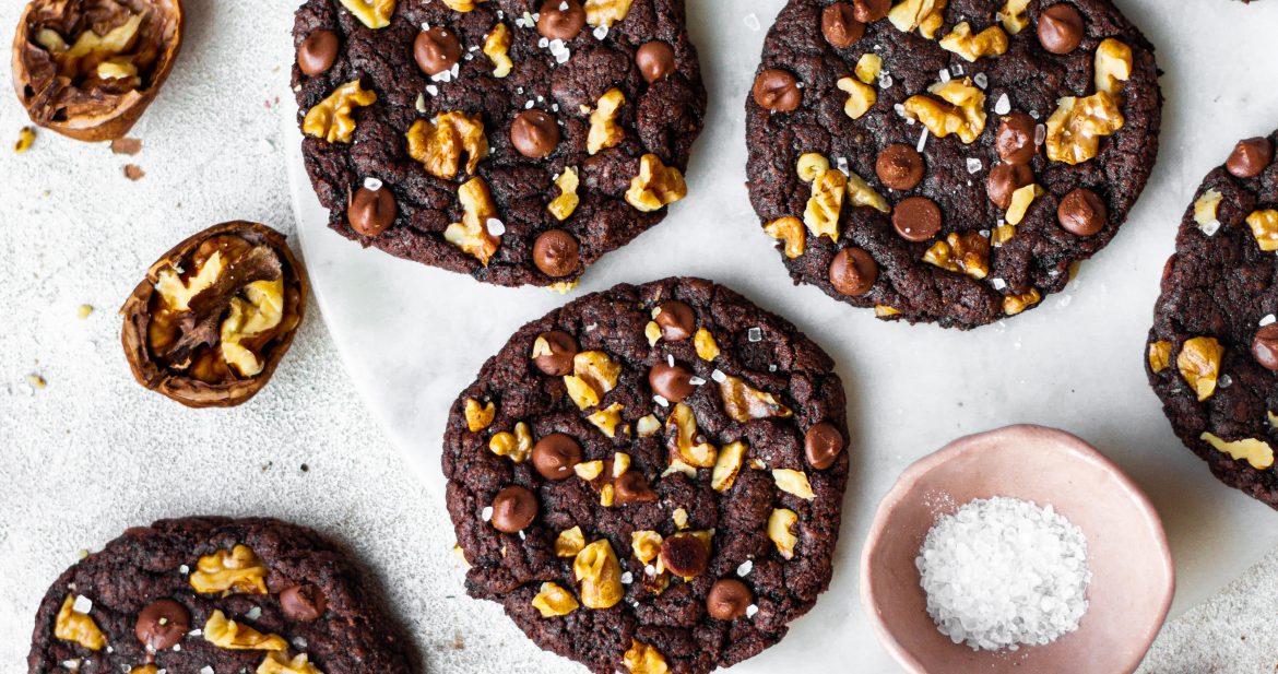 Walnut mocha cookies