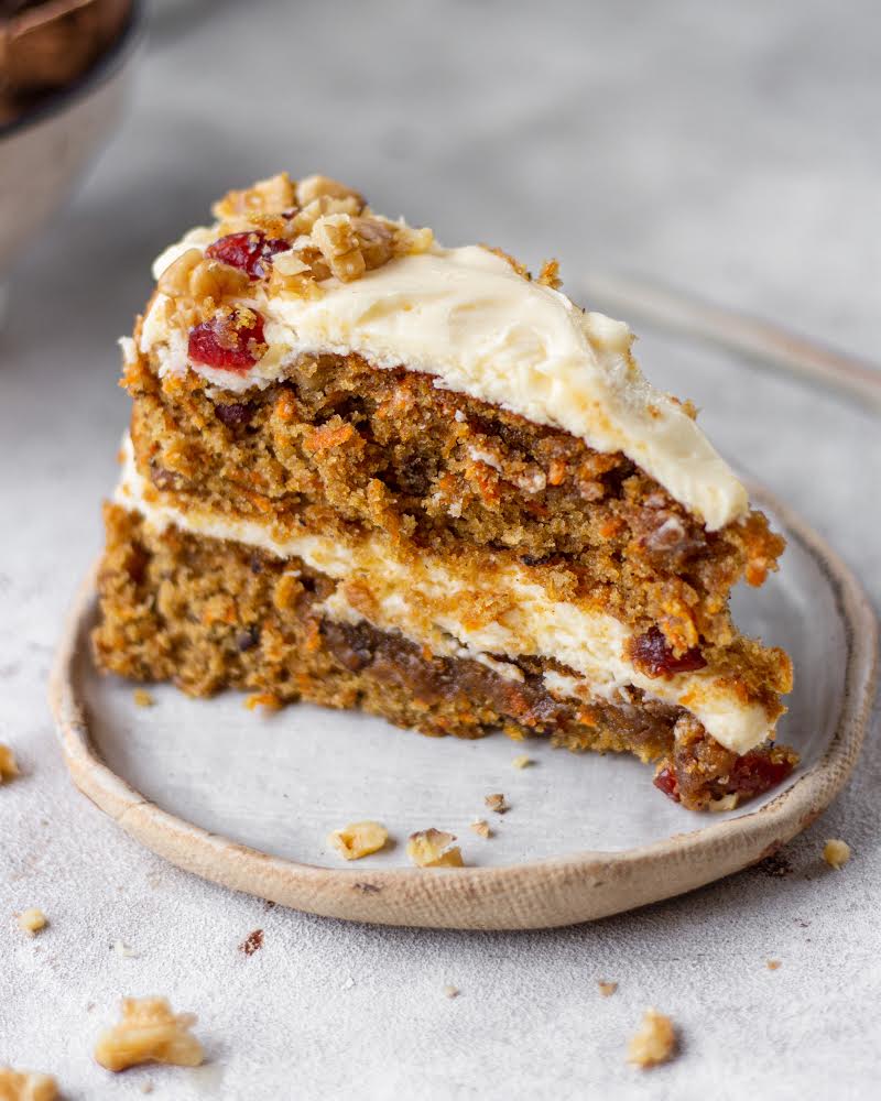 Carrot Cake with Dulce de Leche Cream Cheese Frosting - Closet Cooking