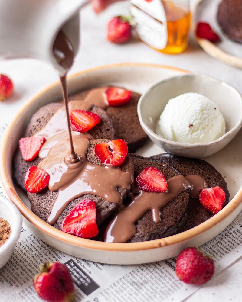 healthy chocolate pancake recipe