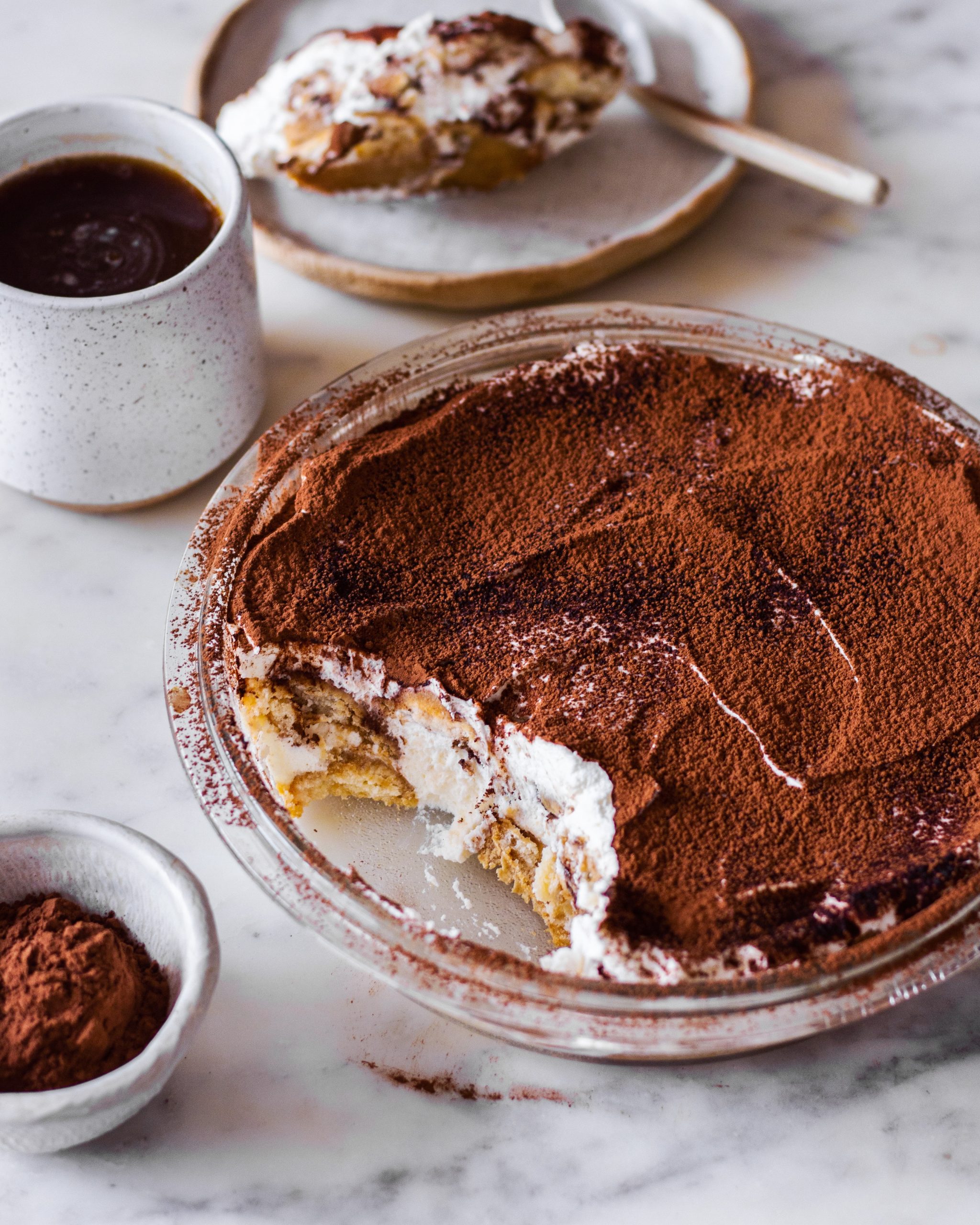 Eggless tiramisu with homemade ladyfingers - Bake with Shivesh