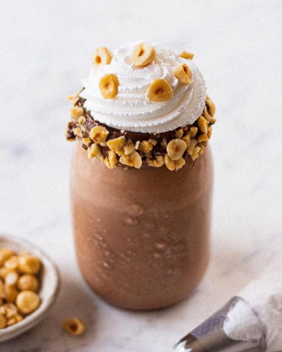 Easy Nutella Milkshake Recipe | Bake with Shivesh
