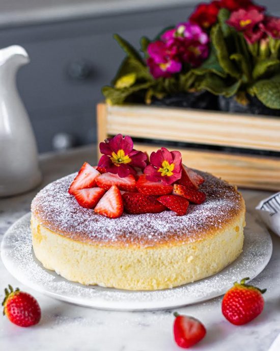 Fluffy Japanese Cheesecake Recipe - Bake With Shivesh