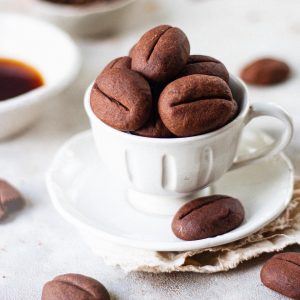 eggless coffee bean cookies