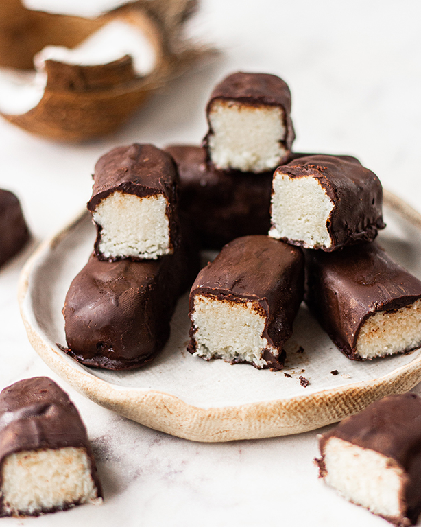 Healthier & easy, homemade, Vegan Bounty Bars – feel food club