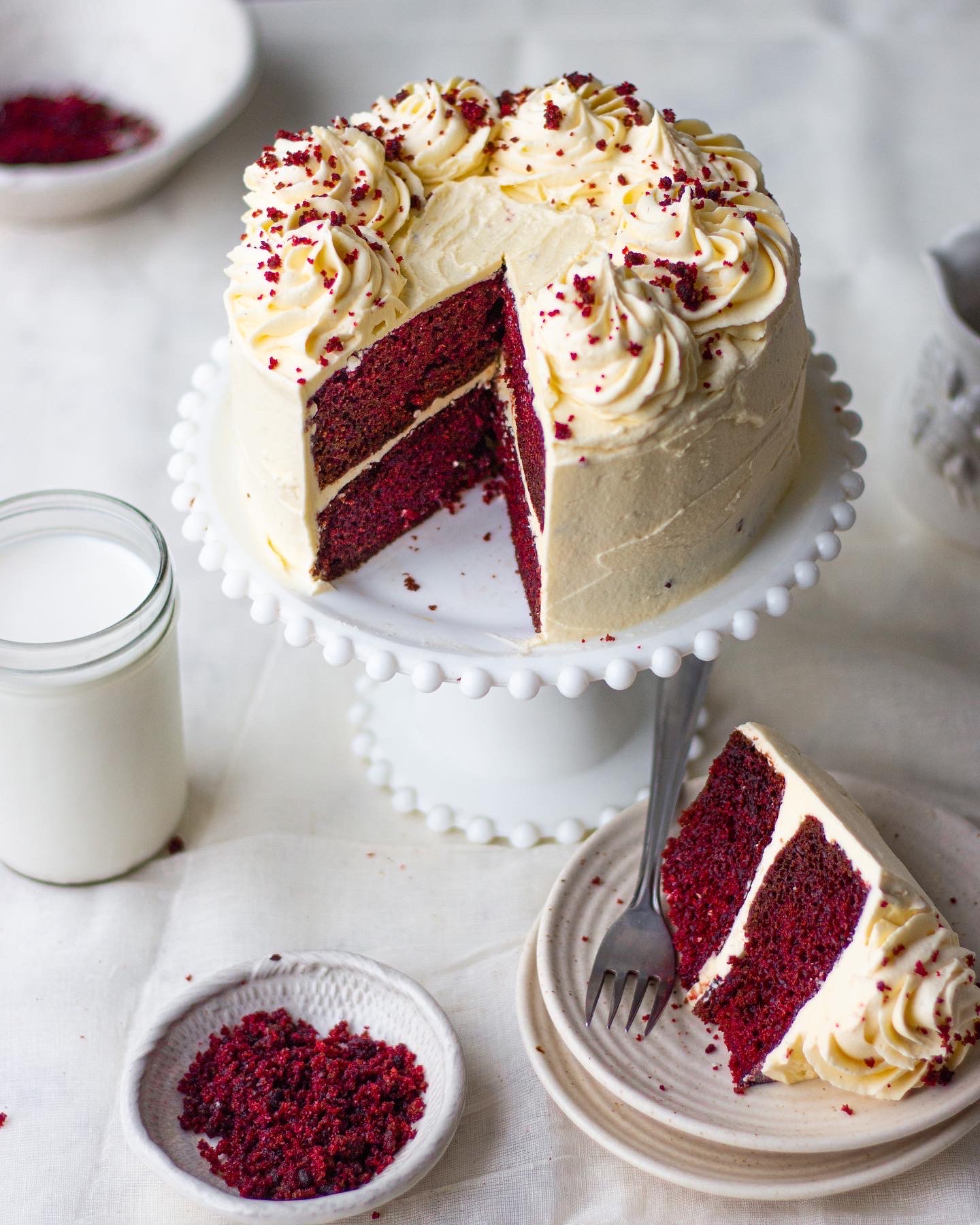 No Oven Red Velvet Cake Eggless Recipe Bake With Shivesh