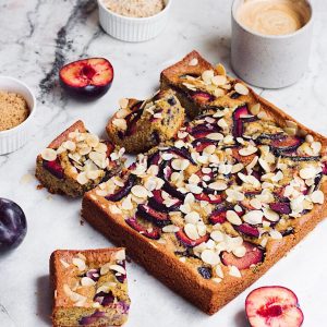 Gluten-free healthy plum cake recipe