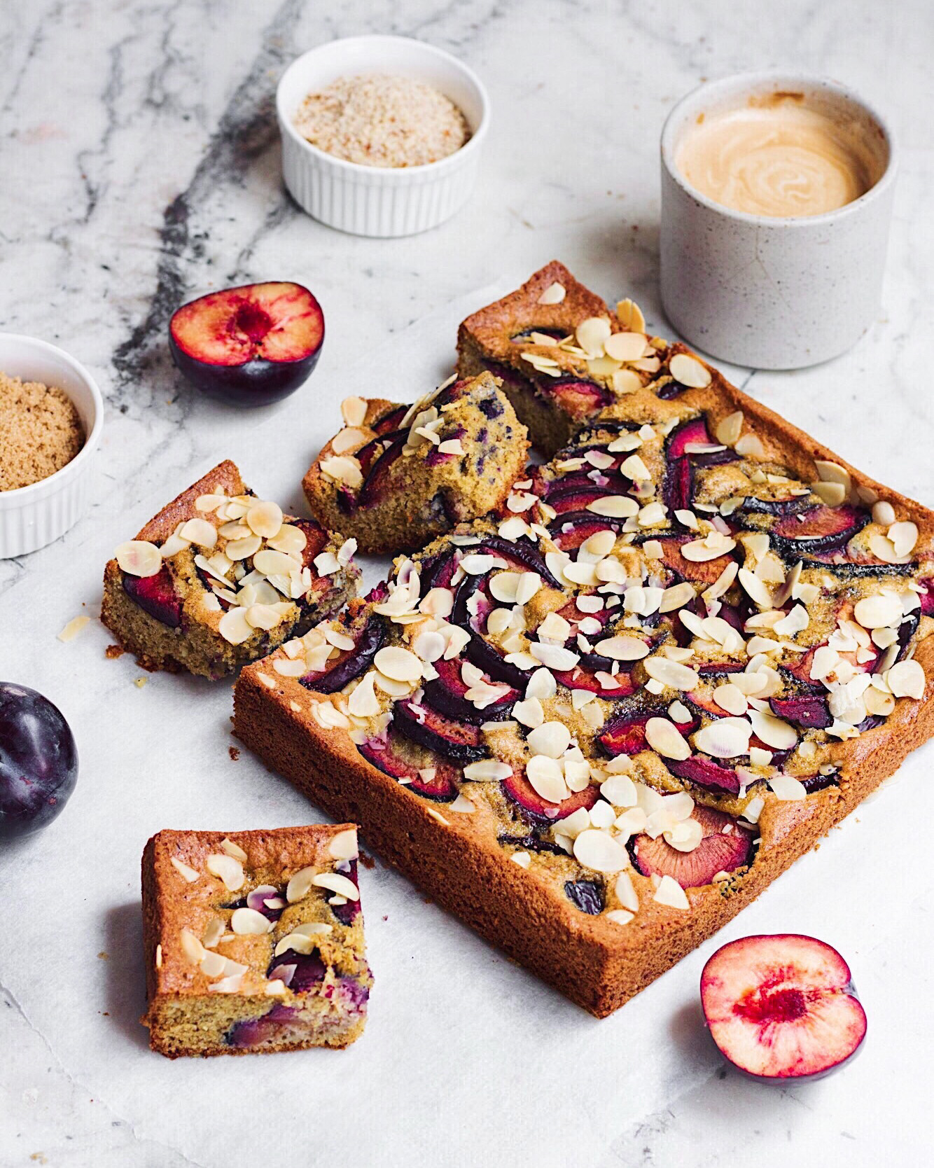 Einkorn Plum Coffee Cake Recipe | Jovial Foods