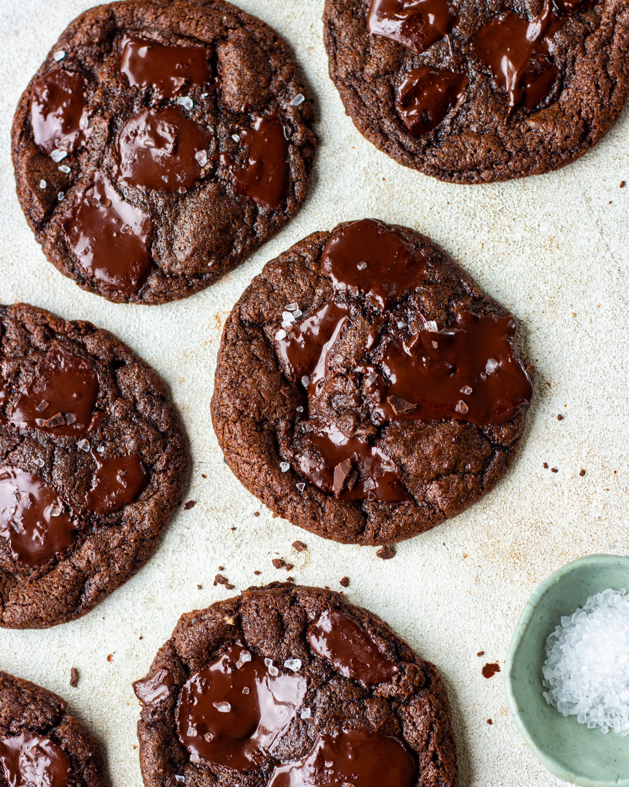 double chocolate chunk cookies