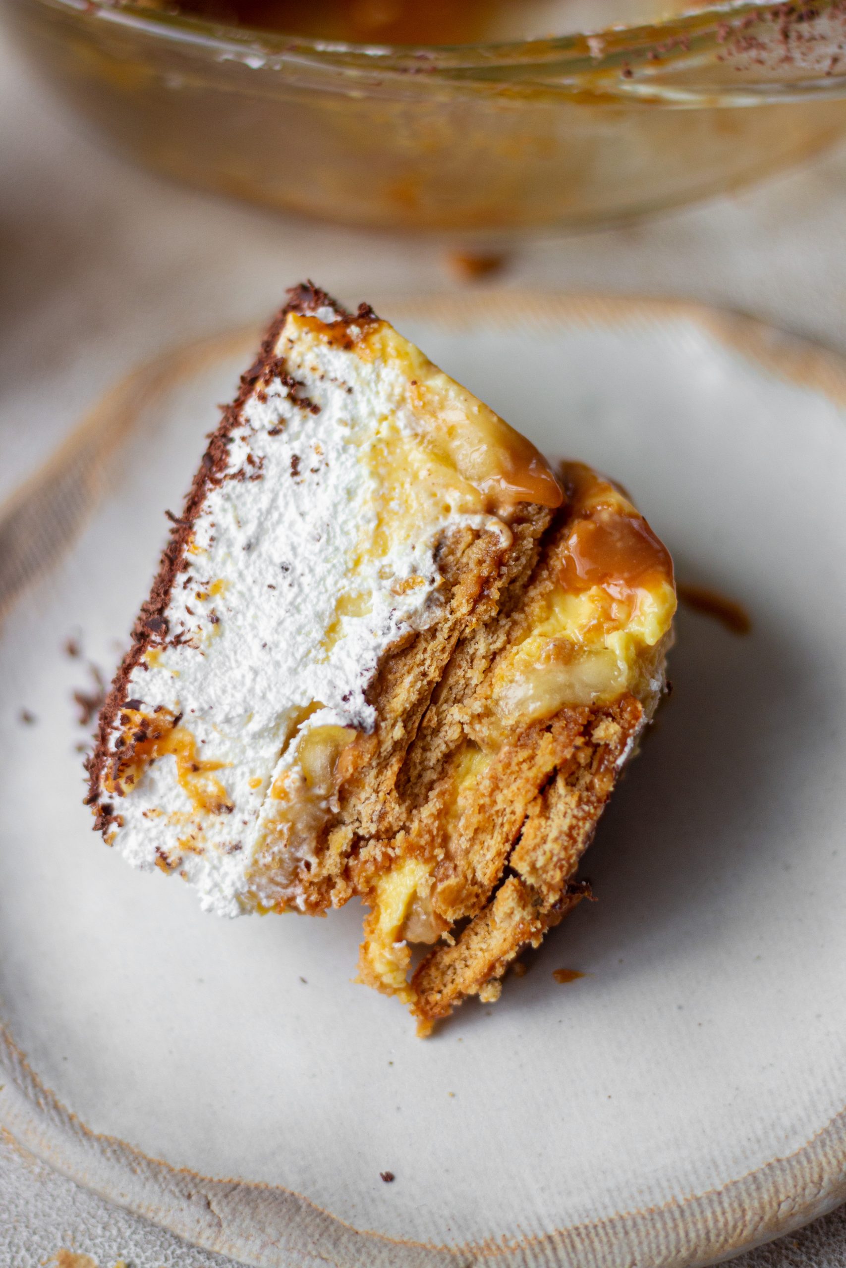 Banoffee Cake: Fluffy Banana Cake with Toffee Filling