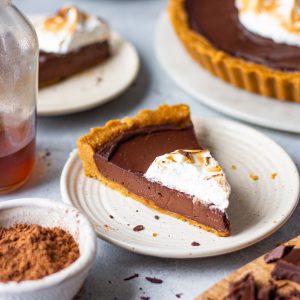 No-bake eggless chocolate tart recipe