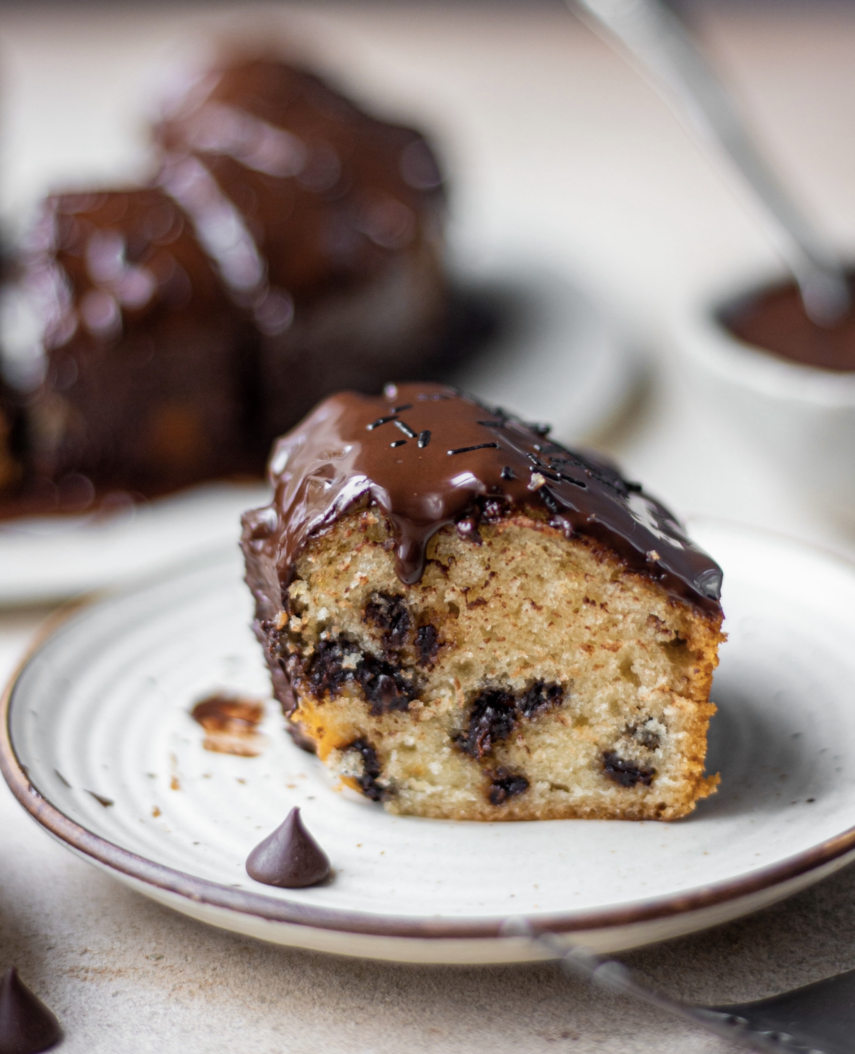 Eggless Chocolate Chip Cake Recipe Bake with Shivesh