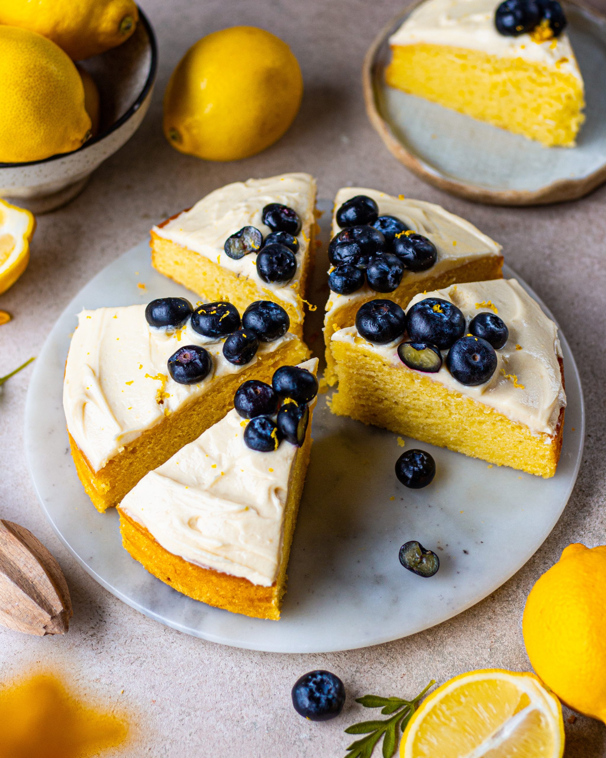 LEMON SPONGE CAKE EGGLESS Bake With Shivesh