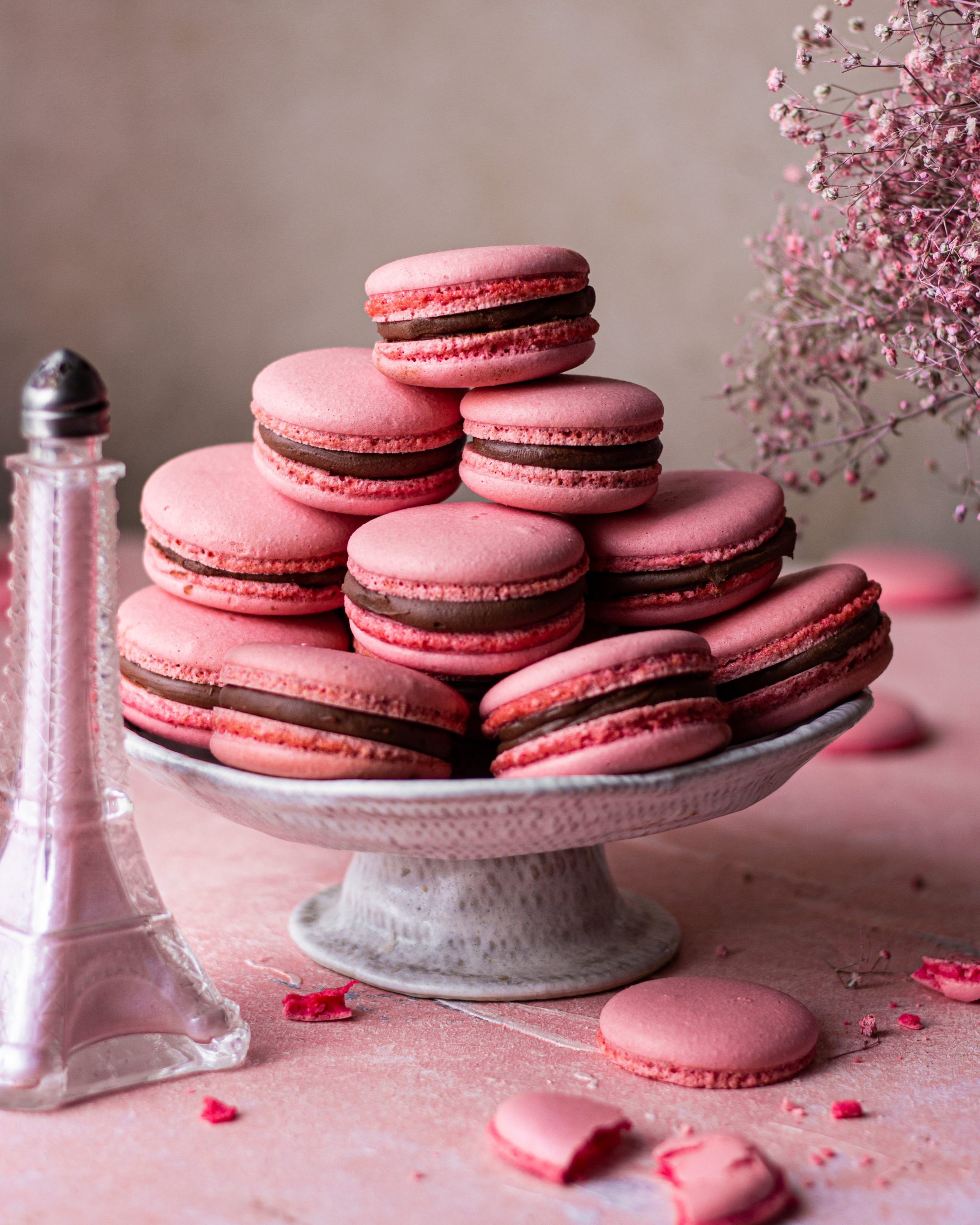 Parchment Texture Macarons