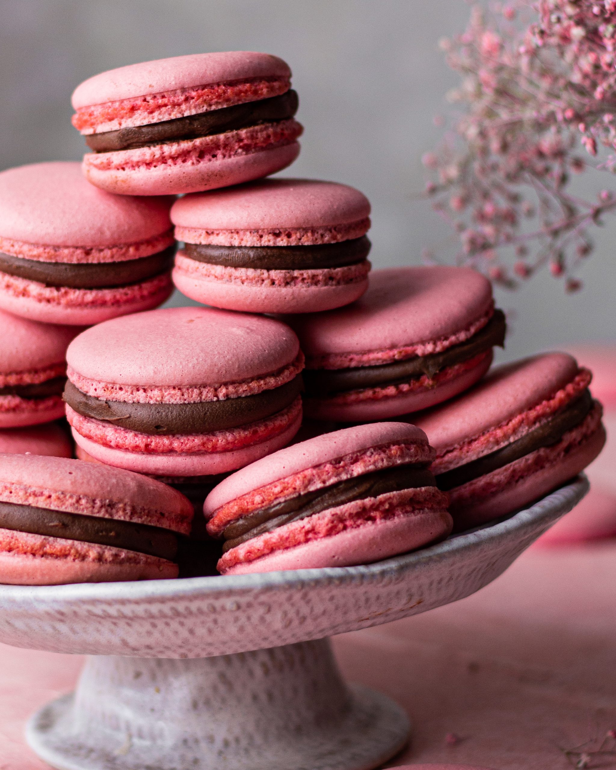 Eggless macarons