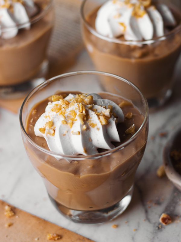 eggless butterscotch pudding