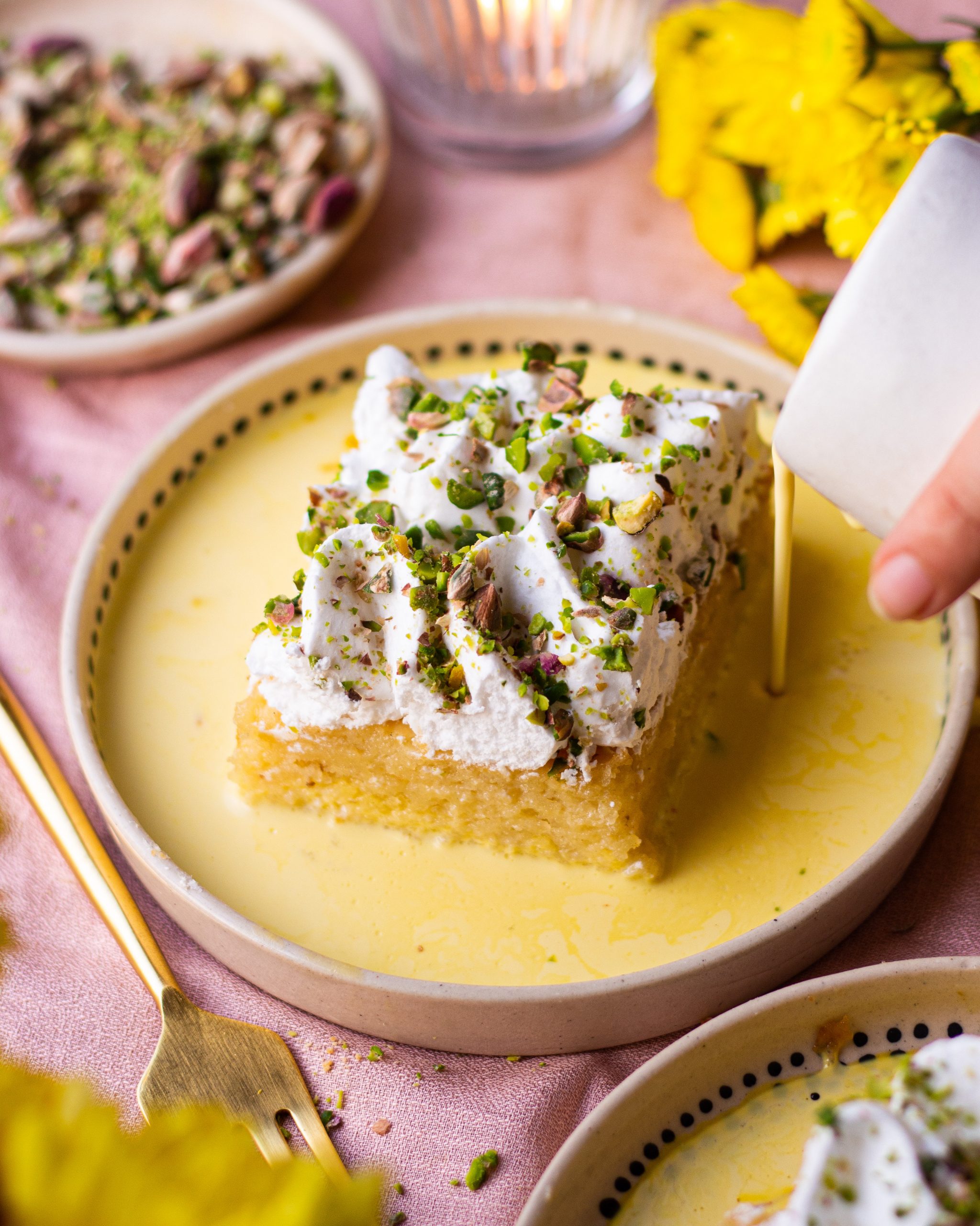 Rasmalai Saffron Cardamom Cake