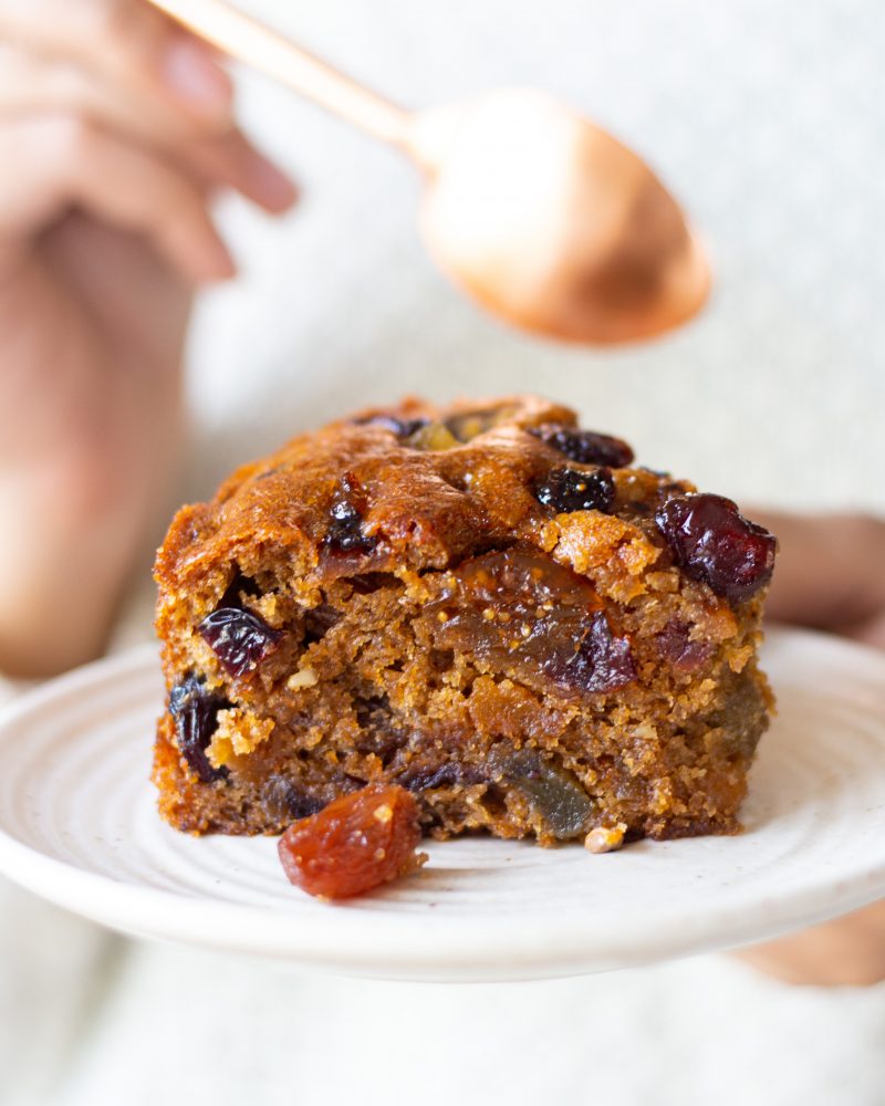 Eggless Christmas Plum Cake - No Rum! - Bake with Shivesh