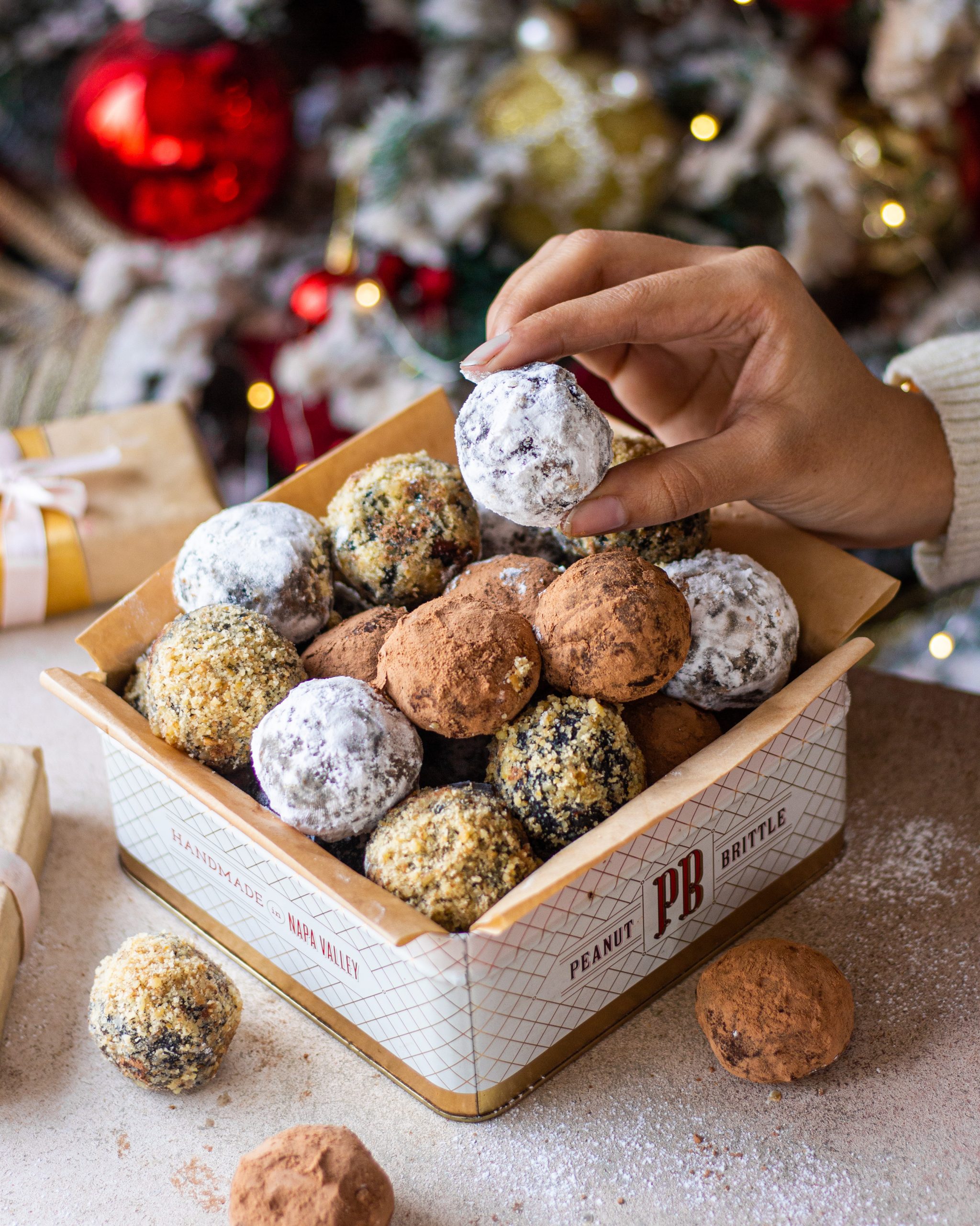 Christmas Rum Balls - Bake with Shivesh