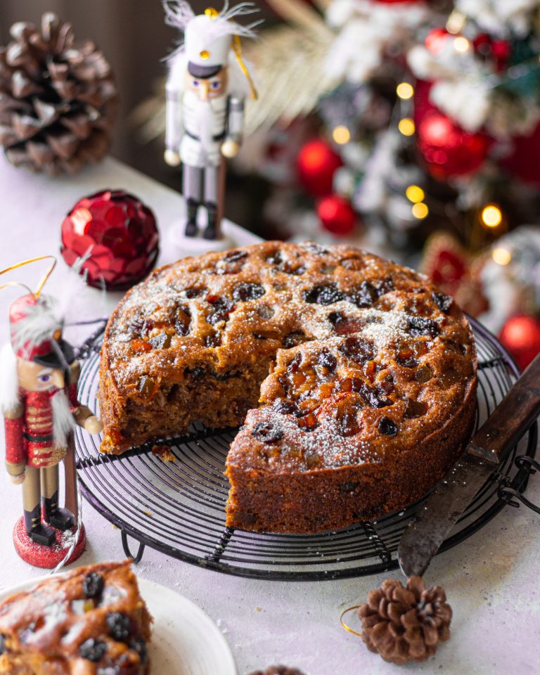 Eggless Christmas Plum Cake - No Rum! - Bake with Shivesh