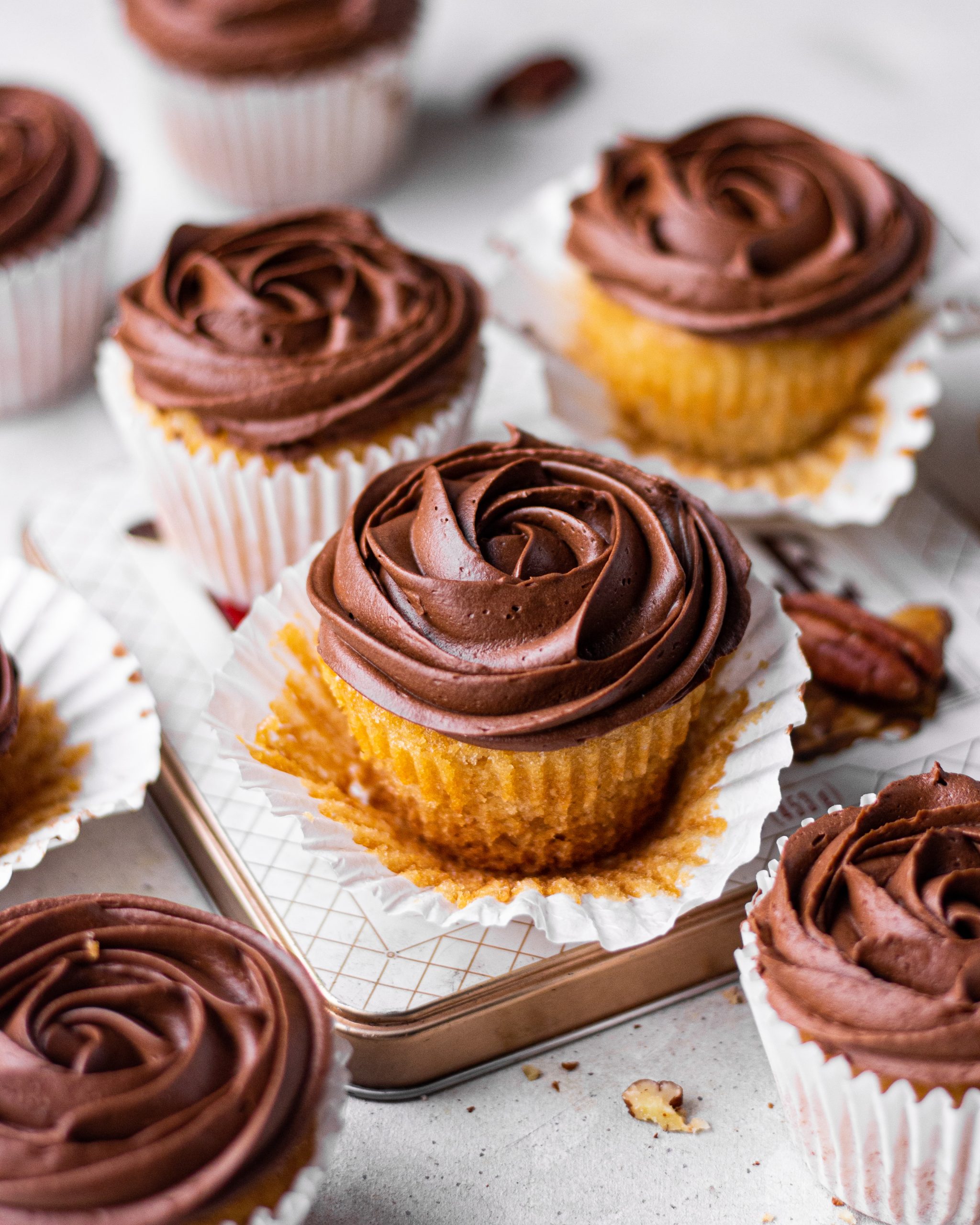 Strawberry Cupcakes with Strawberry Buttercream - Grandbaby Cakes