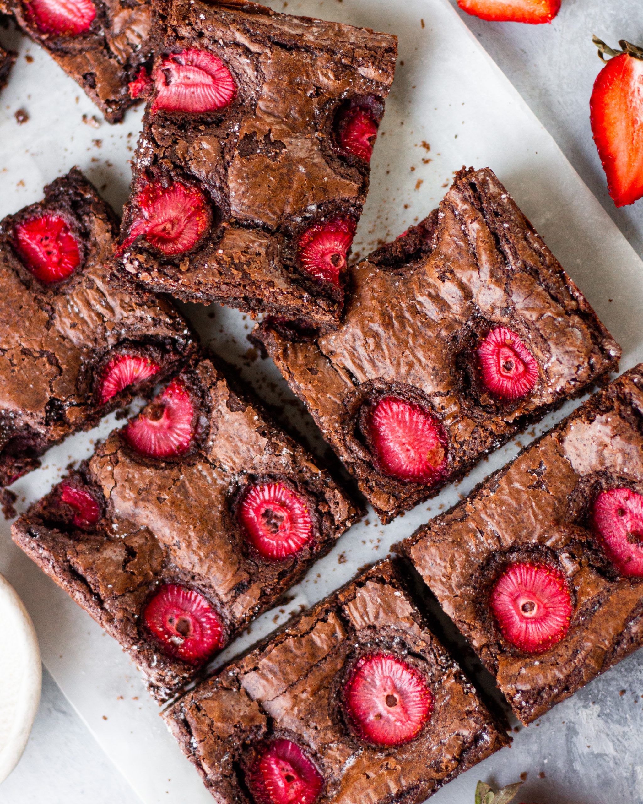 strawberry brownie