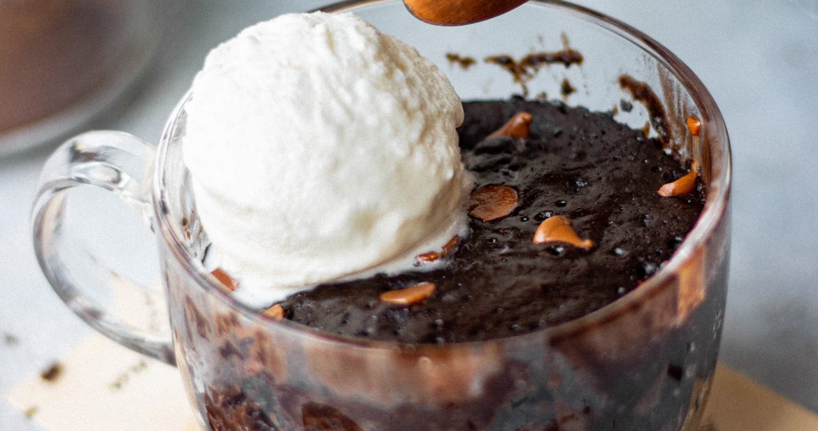 double chocolate mug cake