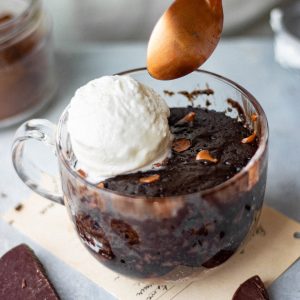 double chocolate mug cake