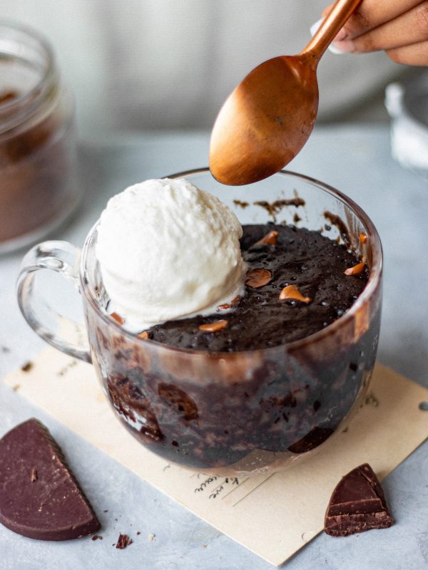 double chocolate mug cake
