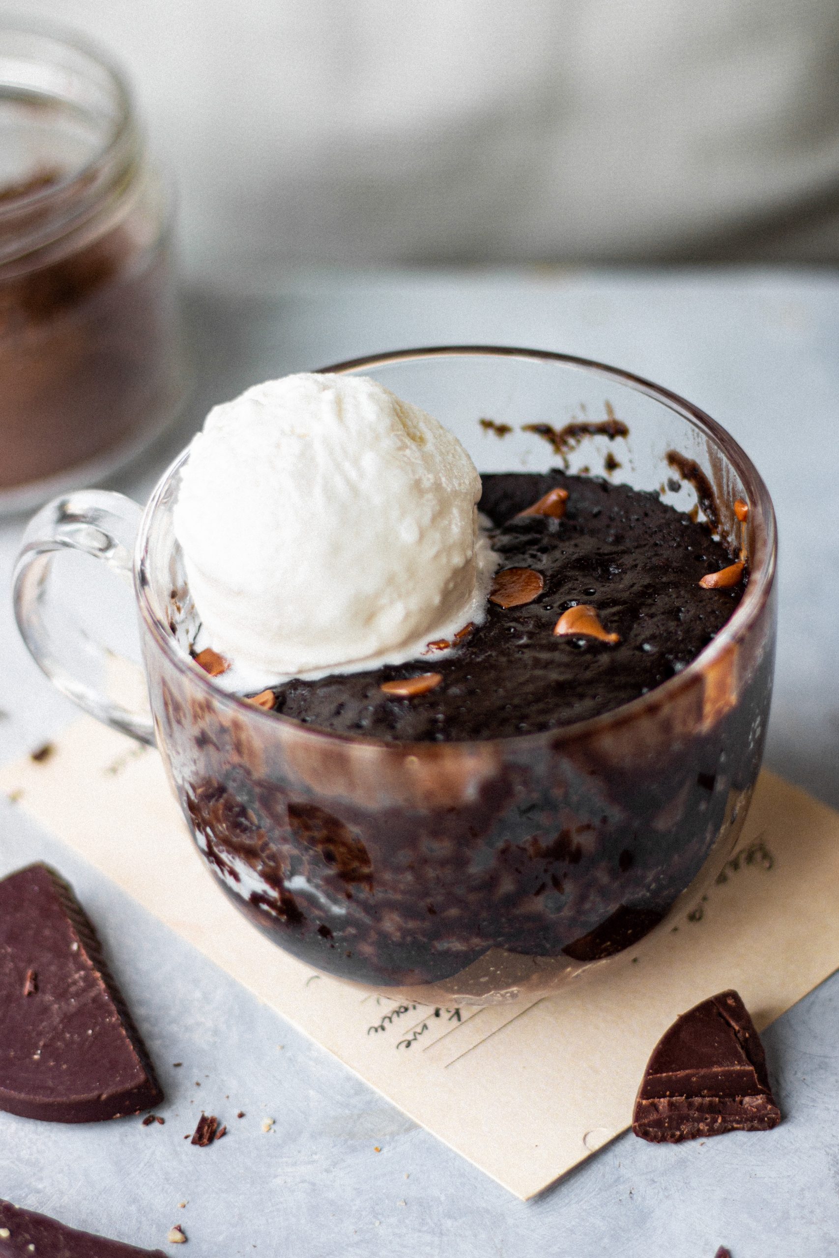 double chocolate mug cake