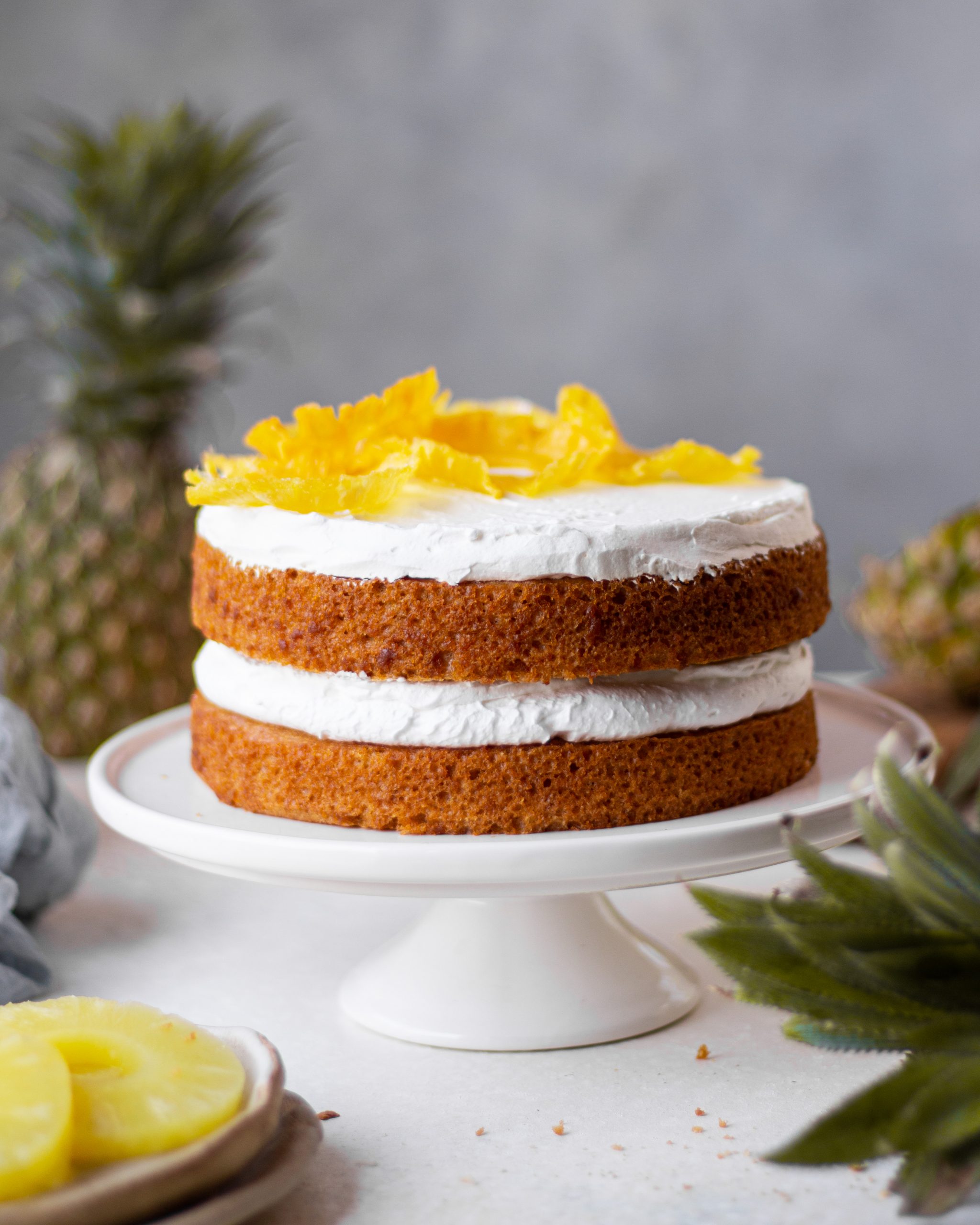 Send Eggless Pineapple Cake Online to India