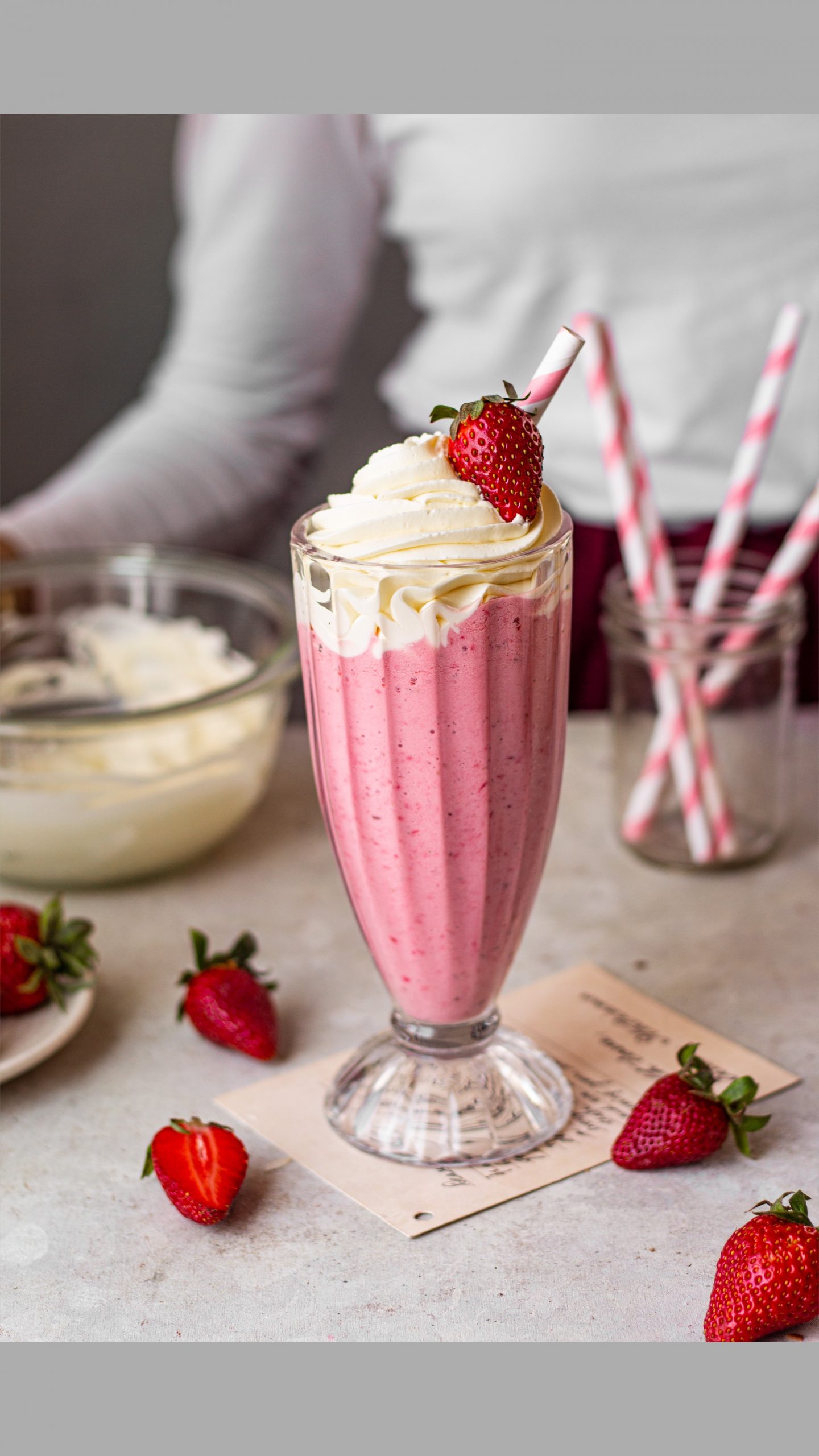 Strawberry Milkshake- with 23 ingredients