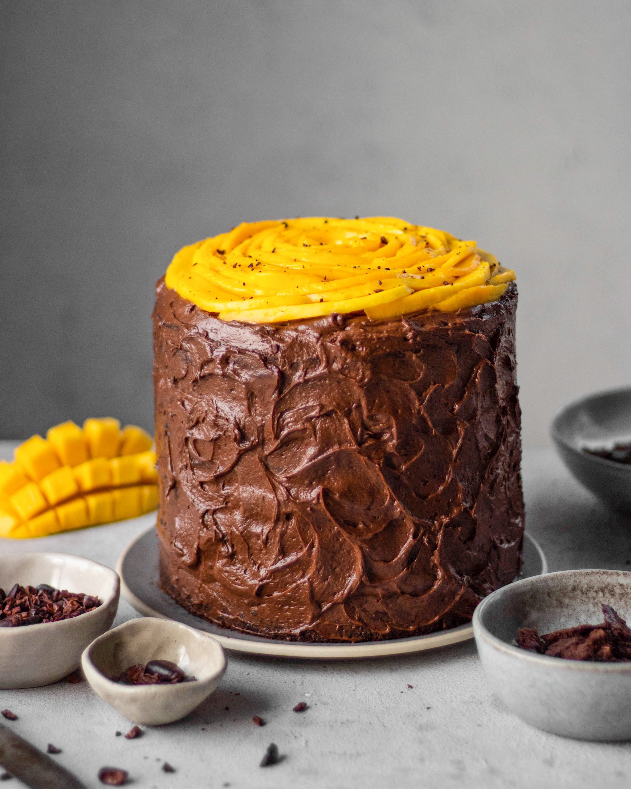 Berry Lovely: Mango Chocolate Mousse Cake